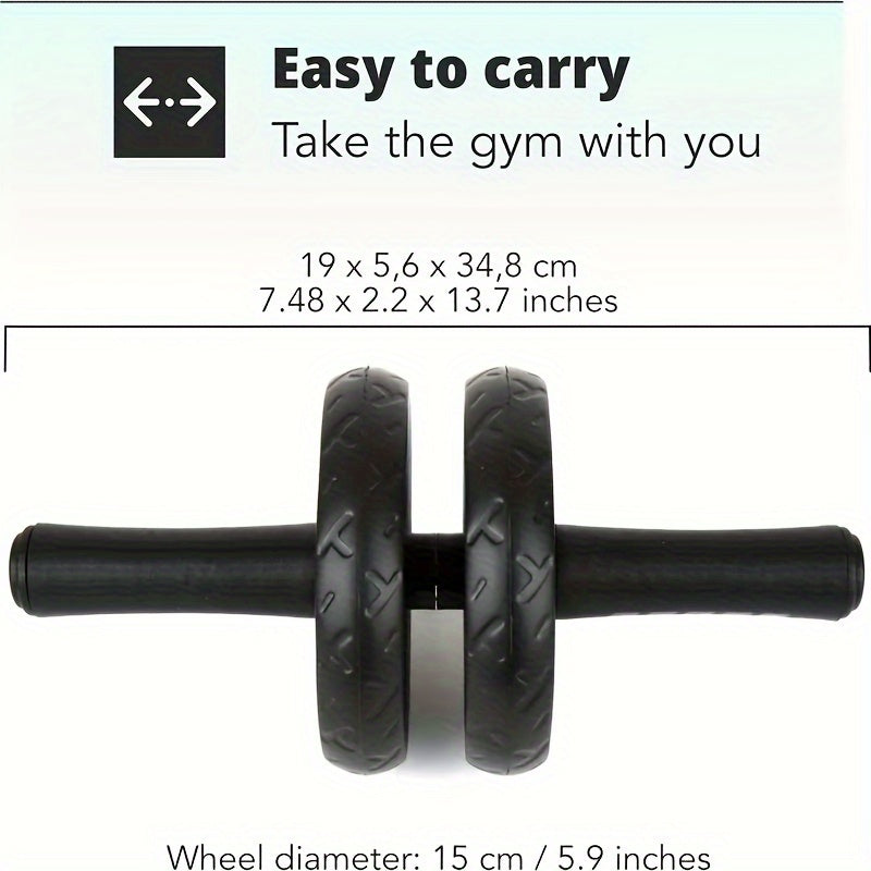 Ab Roller Wheel – Core Strength Training for Home Gym, Fitness Equipment