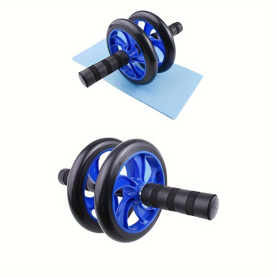 Blue Push-Up Wheel & Jump Rope Set – Grip and Pull Device for Core Training
