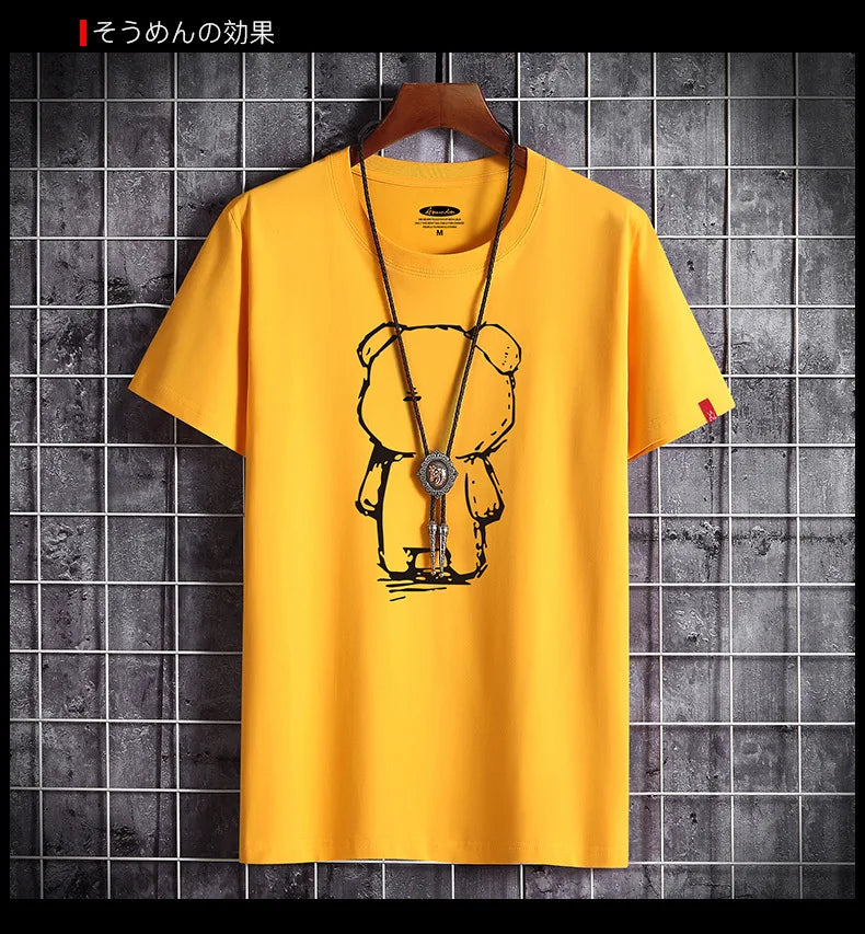 Men's Oversized Anime T-Shirt – Fitness O-Neck Tee (S–6XL)