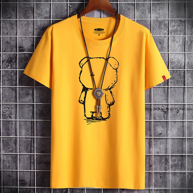 Men's Oversized Anime T-Shirt – Fitness O-Neck Tee (S–6XL)