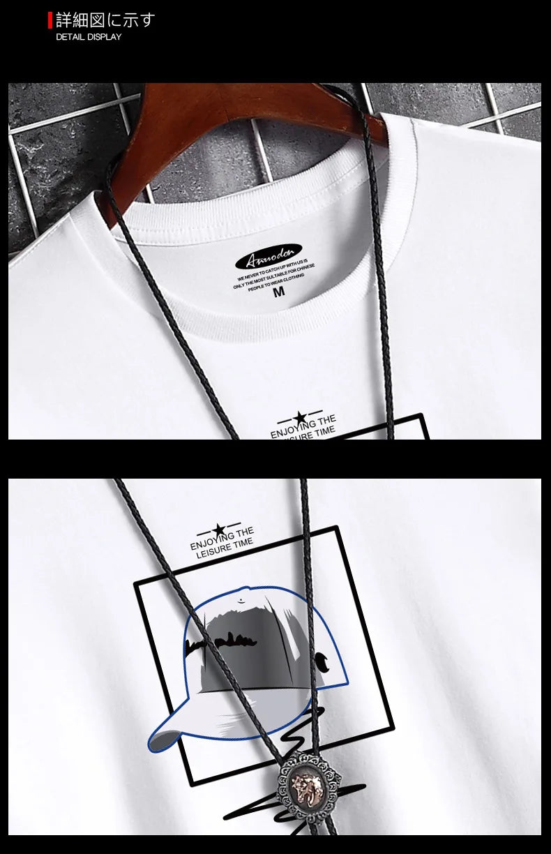 Men's Oversized T-Shirt – Fitness O-Neck Tee in Sizes S–6XL