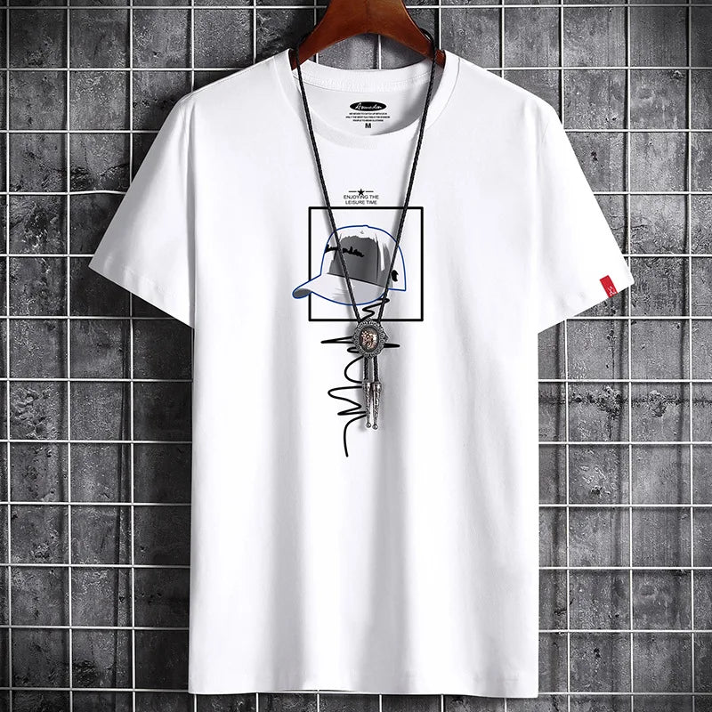 Men's Oversized T-Shirt – Fitness O-Neck Tee in Sizes S–6XL