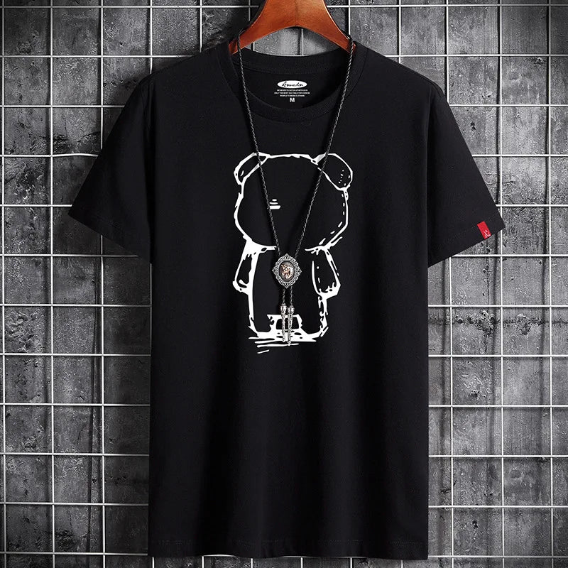 Men's Oversized Anime T-Shirt – Fitness O-Neck Tee (S–6XL)