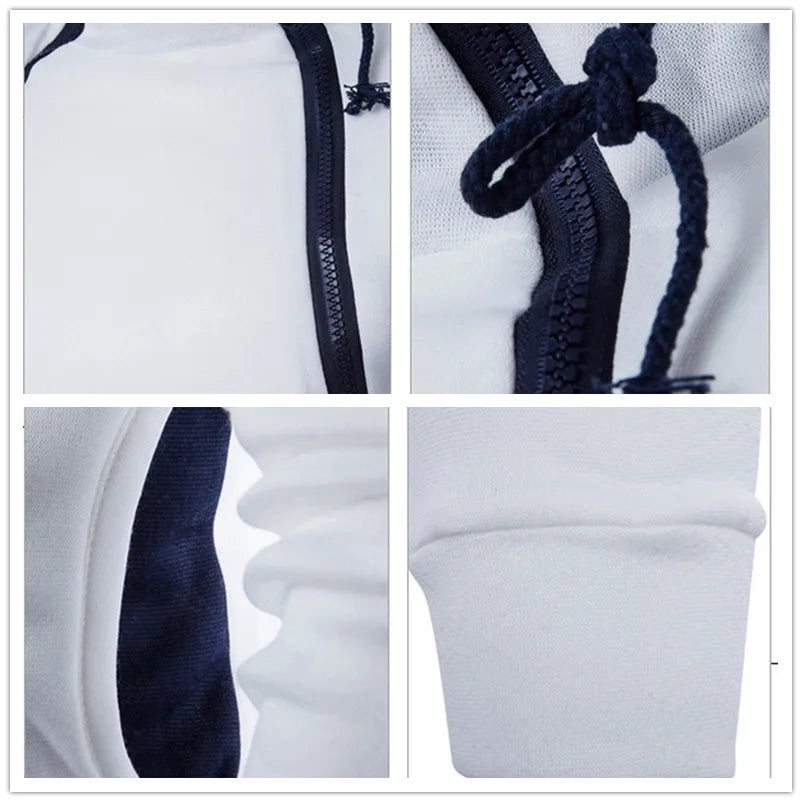 Men's Hooded Sweatshirt – Zipper Pullover, High Neck Jacket & Coat