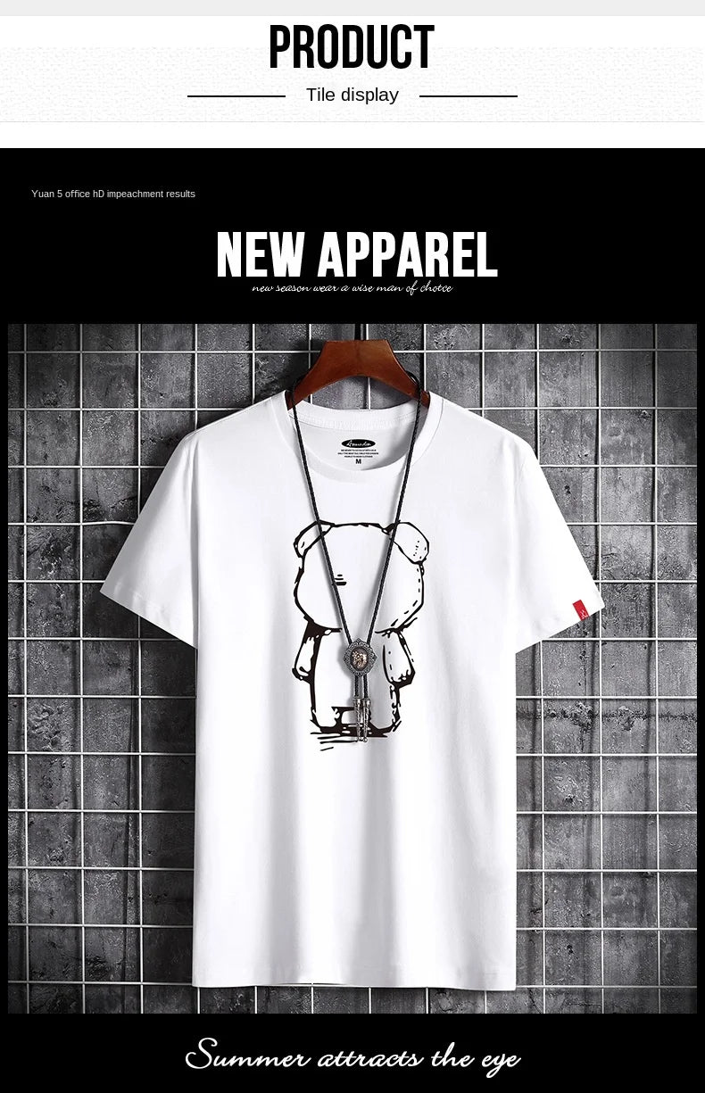 Men's Oversized Anime T-Shirt – Fitness O-Neck Tee (S–6XL)