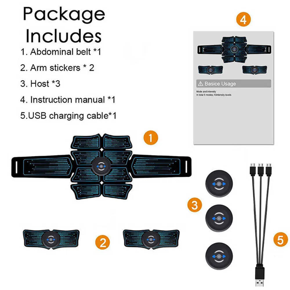 EMS Abdominal & Hip Muscle Stimulator – Home Fitness Massager