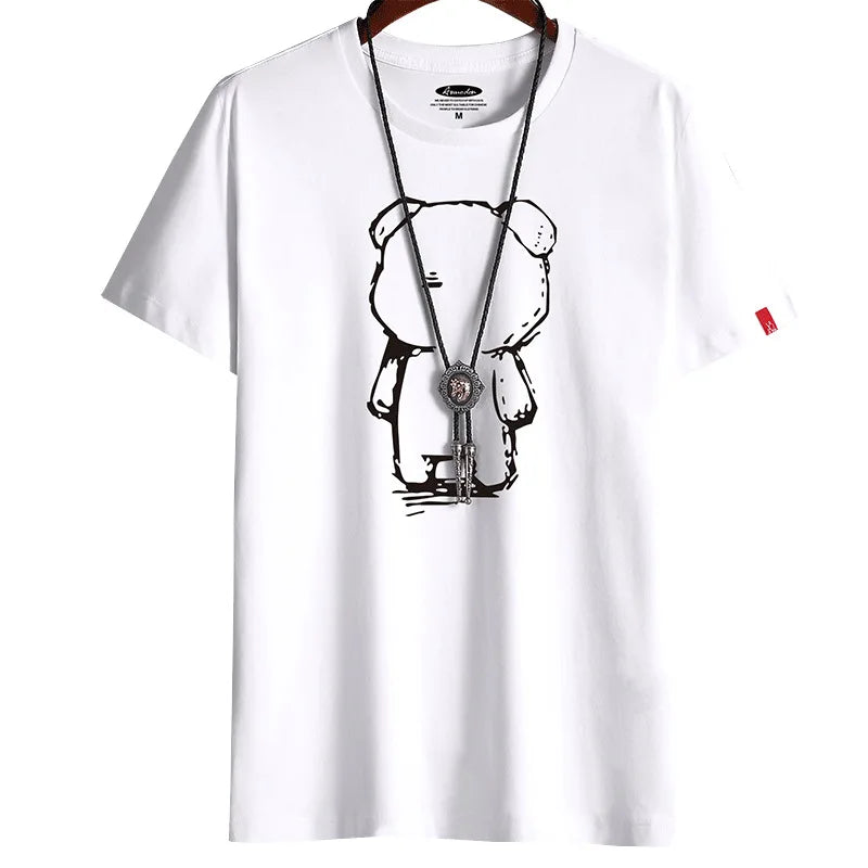 Men's Oversized Anime T-Shirt – Fitness O-Neck Tee (S–6XL)