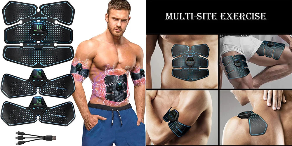 EMS Abdominal & Hip Muscle Stimulator – Home Fitness Massager