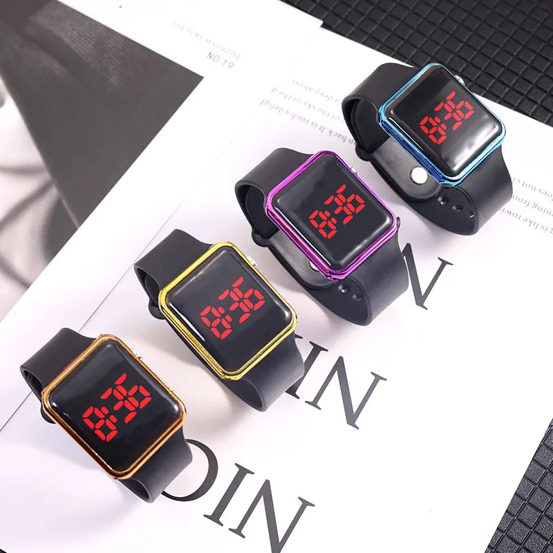 Unisex Sports Watch – LED Digital, Fashionable Silicone Strap