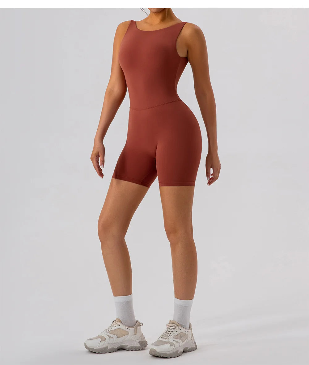 Women's Yoga Jumpsuit – Fitness & Pilates Activewear Set