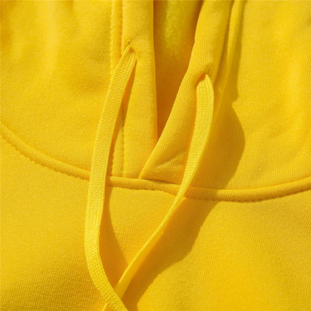 Unisex Casual Hoodie – Solid Color Sweatshirt