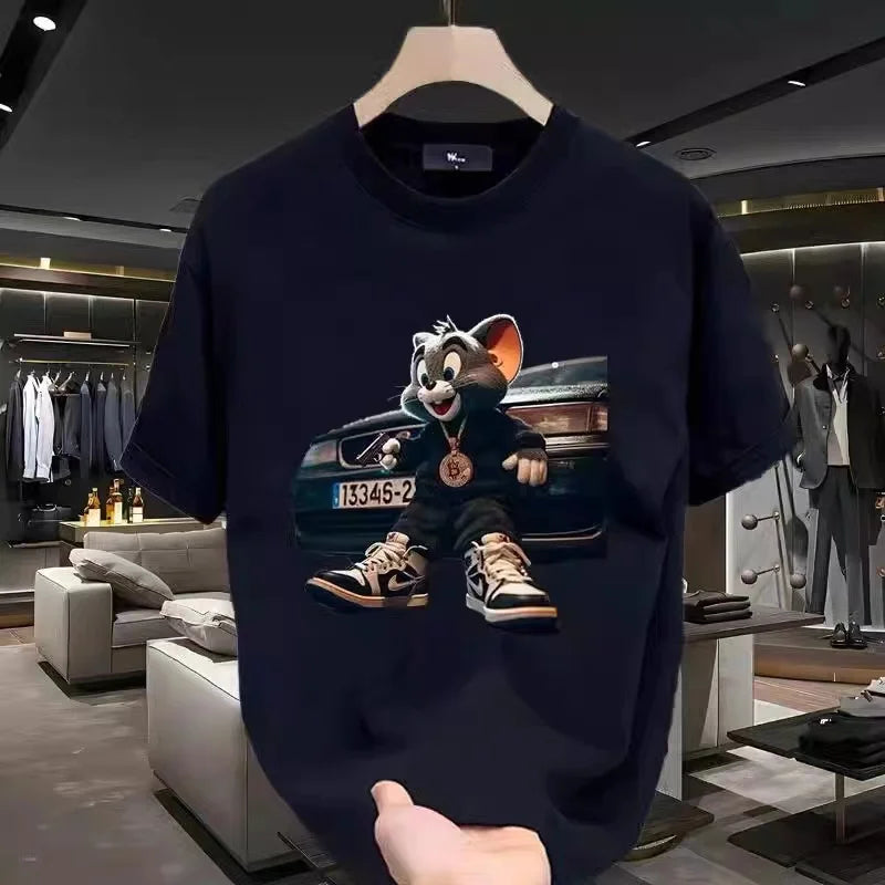 Men's T-Shirt – Summer Loose-Fit, Cool & Heavyweight Cotton