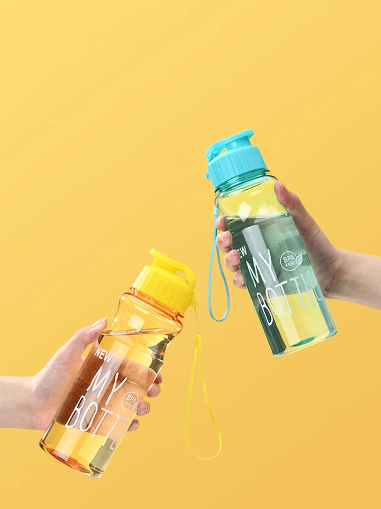 550ml Sports Water Bottle – Portable, Leak-Proof with Flip Cap & Carry Strap
