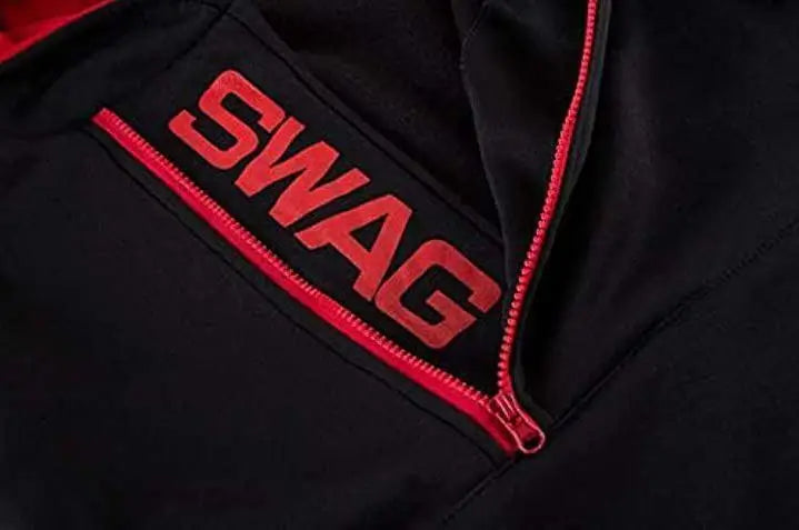 Men's Hooded Sweatshirt – Zipper Pullover, High Neck Jacket & Coat