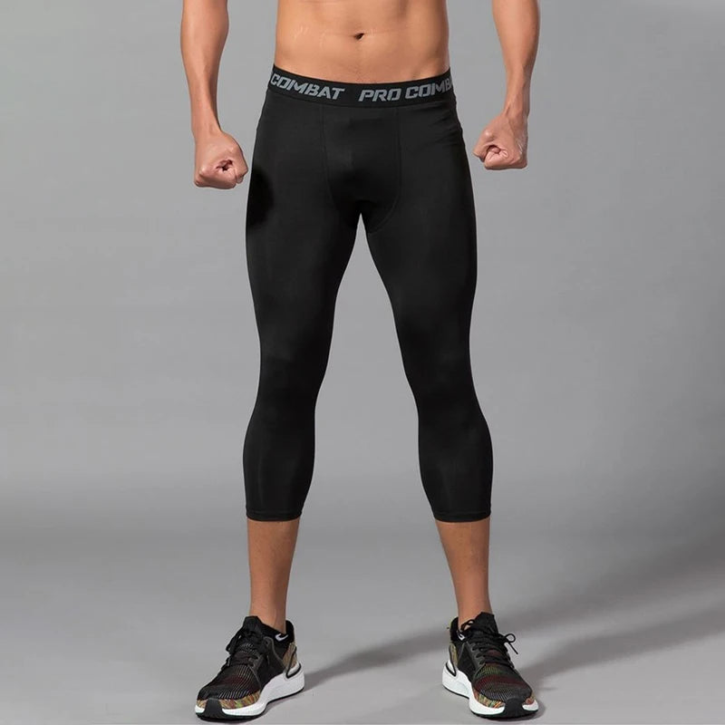 Men's Compression Tights – Cool Dry Leggings for Running & Workout
