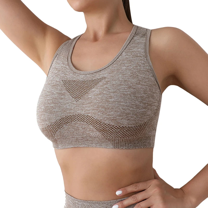Women’s High Support Sports Bra – Seamless, Quick-Dry Yoga & Gym Wear
