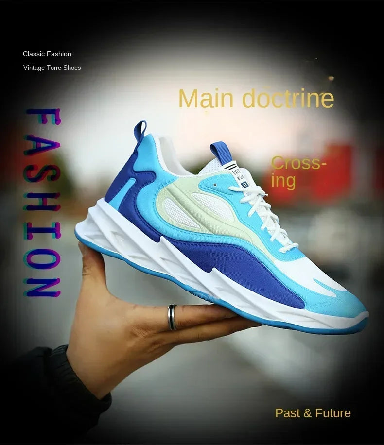 Men's Trendy Sports Shoes – Cushioned, Breathable Running & Walking Sneakers