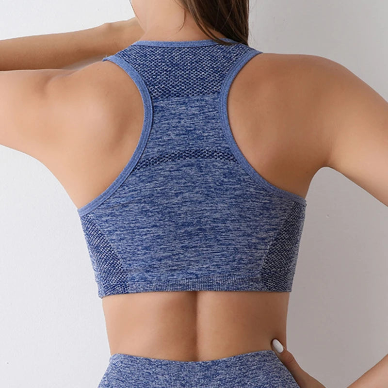 Women’s High Support Sports Bra – Seamless, Quick-Dry Yoga & Gym Wear