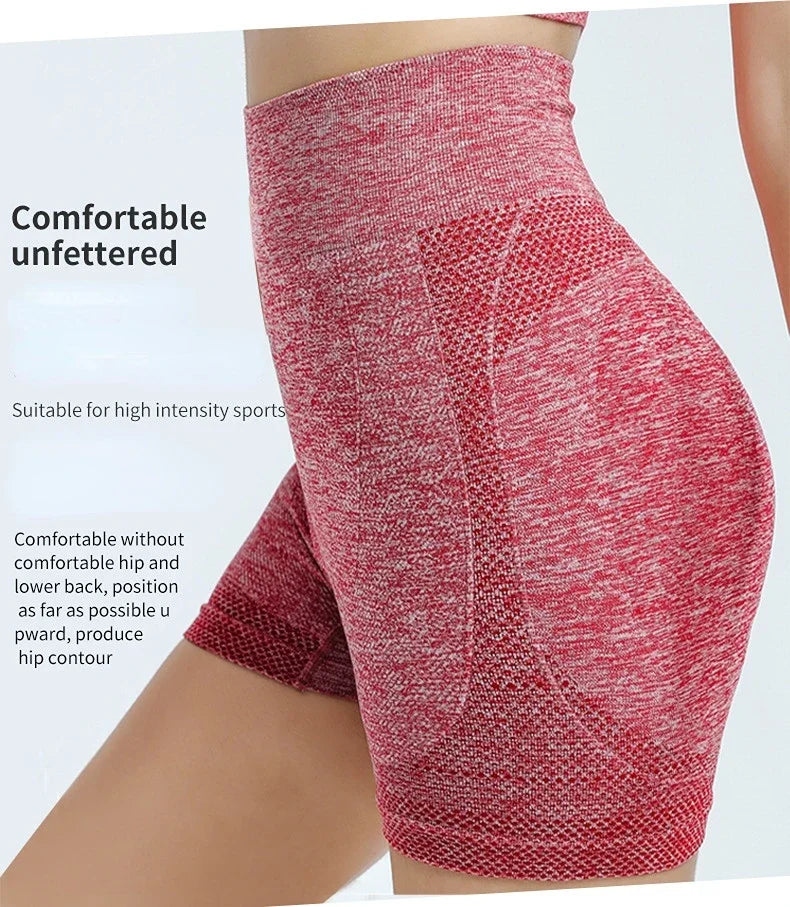 Women's Seamless Yoga Set – Sports Bra, Gym Shorts & Leggings