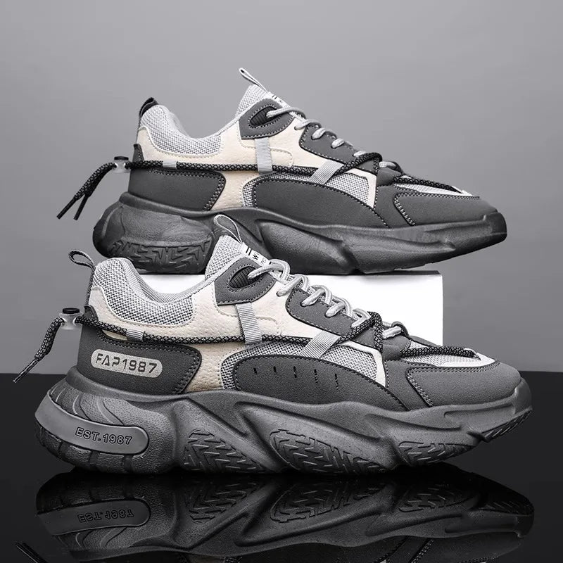Men's Summer Running Shoes – Breathable, Comfortable & Height-Boosting Sneakers