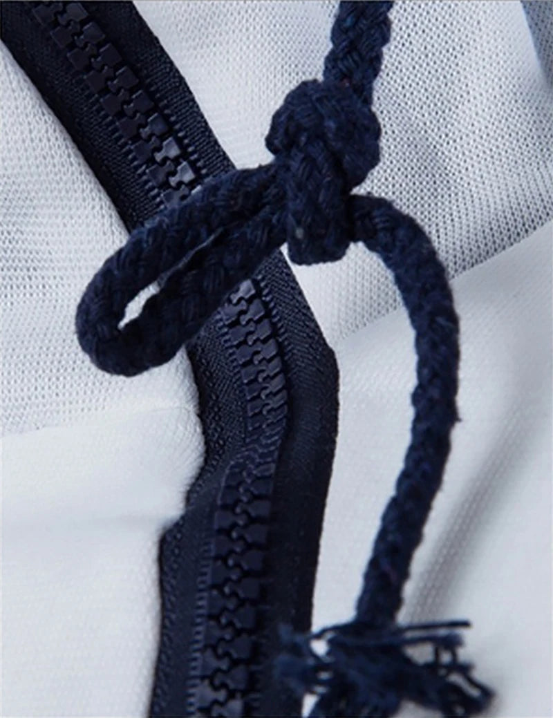 Men's Hooded Sweatshirt – Zipper Pullover, High Neck Jacket & Coat