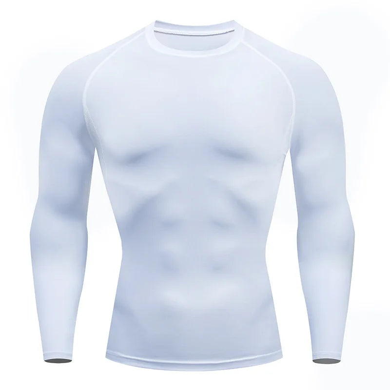 Men's Long-Sleeve Compression Shirt – Quick-Dry Fitness & Training Wear