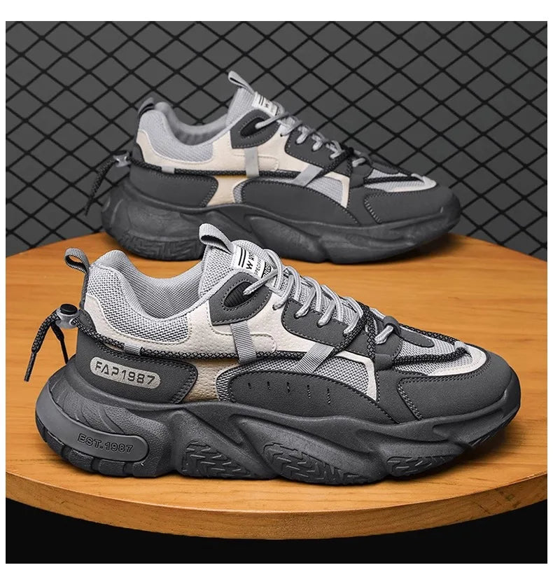 Men's Summer Running Shoes – Breathable, Comfortable & Height-Boosting Sneakers