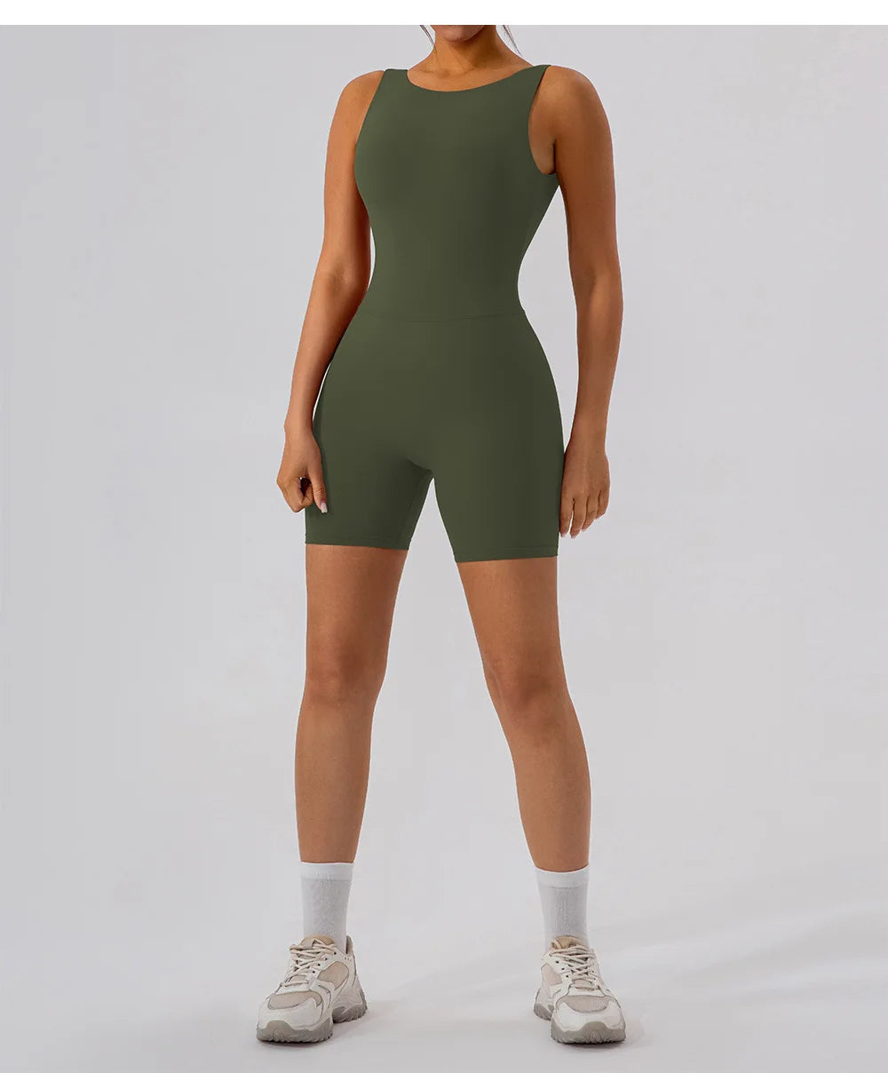 Women's Yoga Jumpsuit – Fitness & Pilates Activewear Set