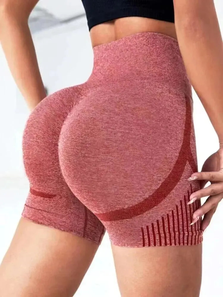 Women's High-Waist Yoga Shorts – Fitness, Gym & Running Sportswear