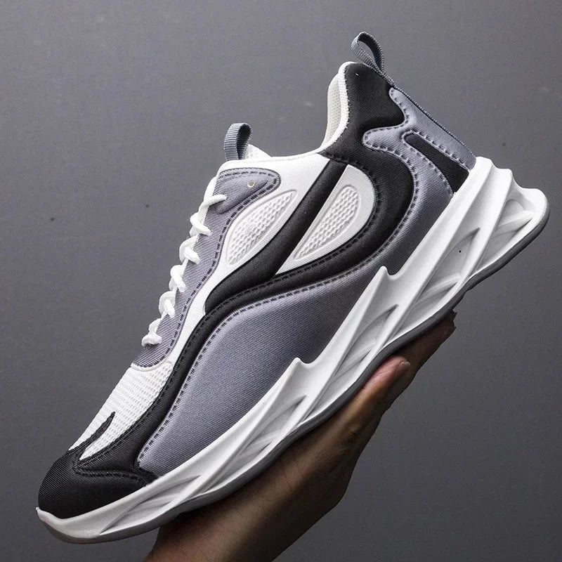 Men's Trendy Sports Shoes – Cushioned, Breathable Running & Walking Sneakers