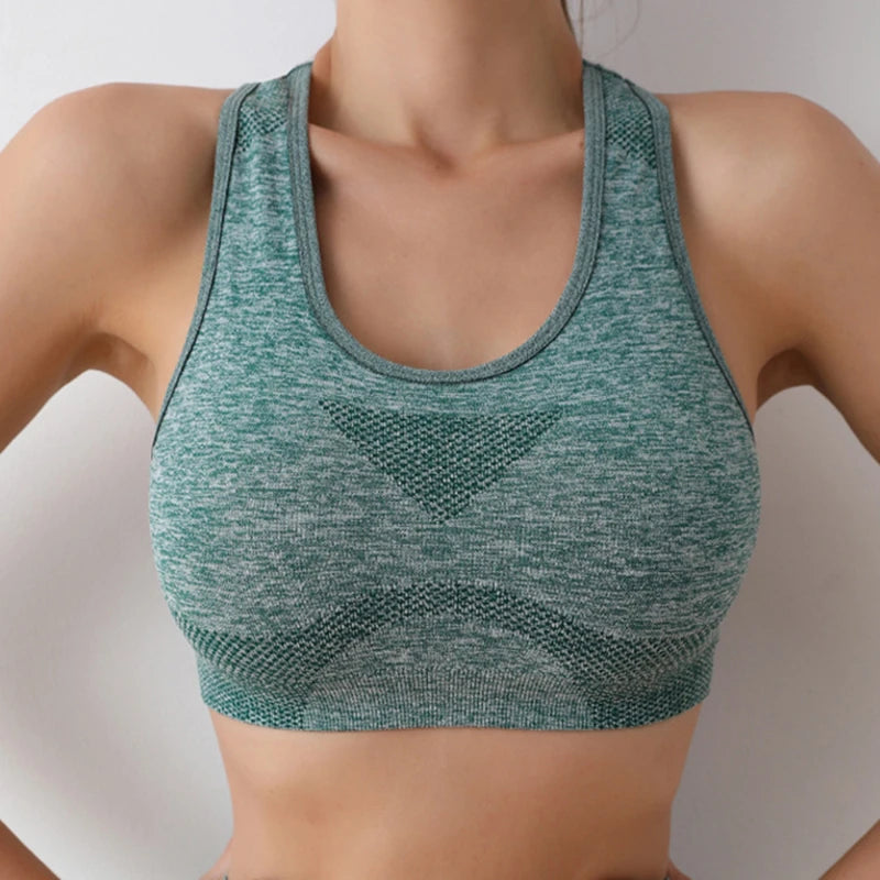 Women’s High Support Sports Bra – Seamless, Quick-Dry Yoga & Gym Wear