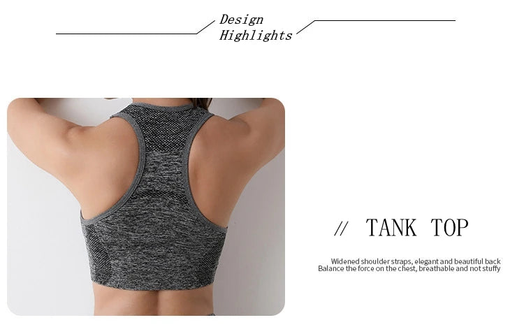 Women’s High Support Sports Bra – Seamless, Quick-Dry Yoga & Gym Wear