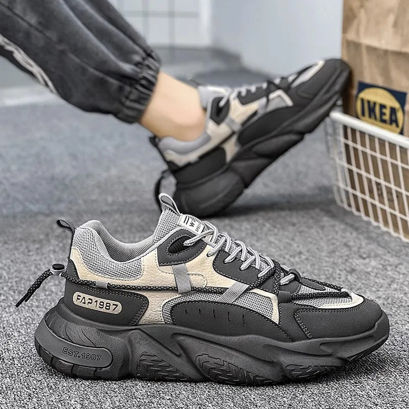 Men's Summer Running Shoes – Breathable, Comfortable & Height-Boosting Sneakers