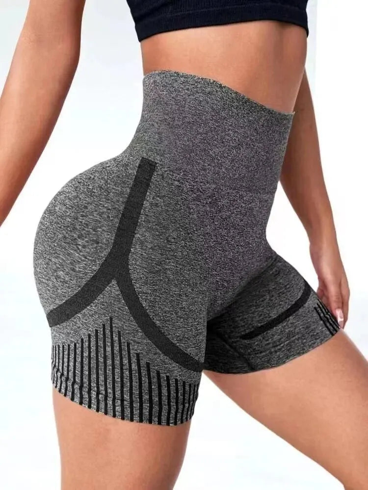 Women's High-Waist Yoga Shorts – Fitness, Gym & Running Sportswear