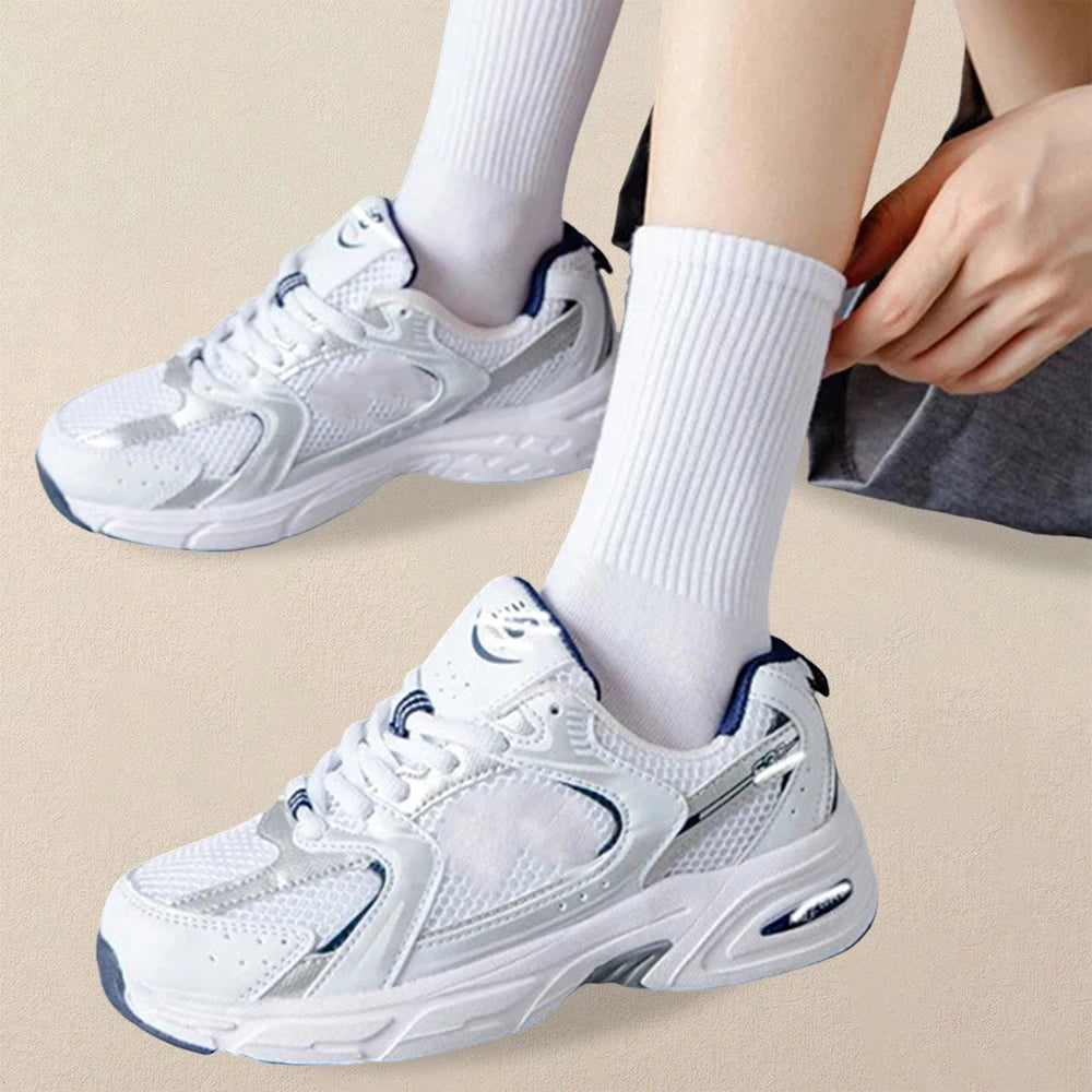 5 Pairs Women's Solid Color Socks – Breathable, Odor-Resistant & Comfortable