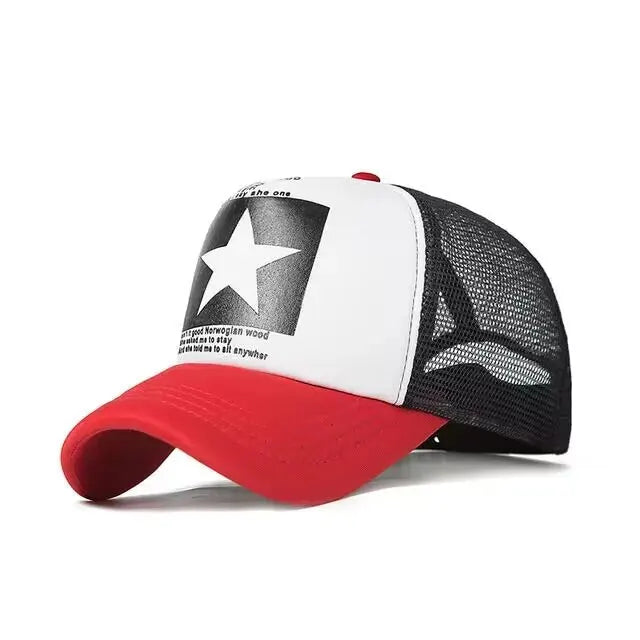 Fashion Snapback Baseball Cap – Mesh Hat for Men & Women, Casual Sun Protection