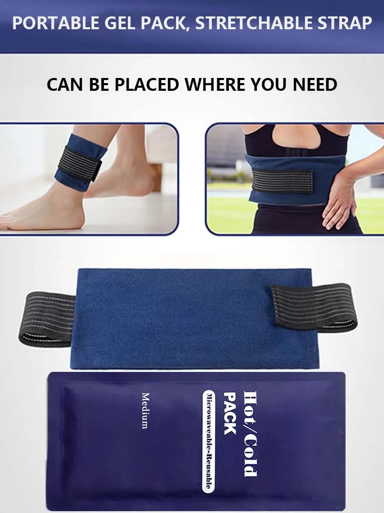 Reusable Hot & Cold Gel Pack – Microwaveable Pad for Pain Relief & Injury Recovery