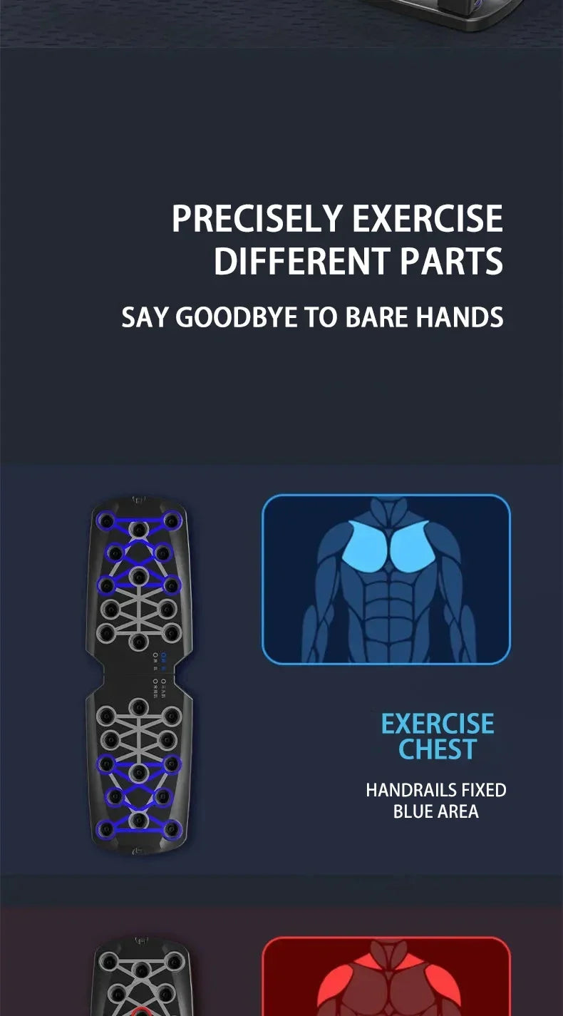 Portable Push-Up Board – Multifunctional, Foldable Fitness Equipment for Chest, Arms & Core