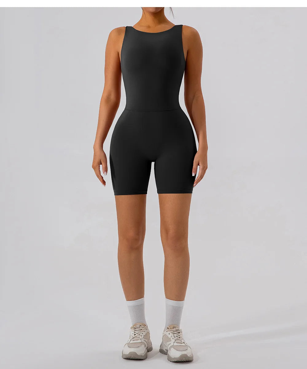 Women's Yoga Jumpsuit – Fitness & Pilates Activewear Set