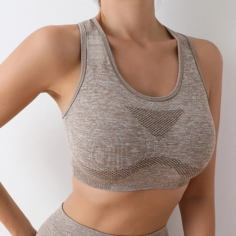 Women’s High Support Sports Bra – Seamless, Quick-Dry Yoga & Gym Wear