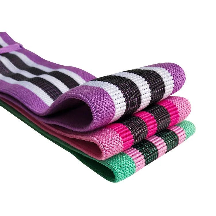 Anti-Slip Hip Resistance Bands – Yoga & Fitness Stretch Bands for Legs & Butt