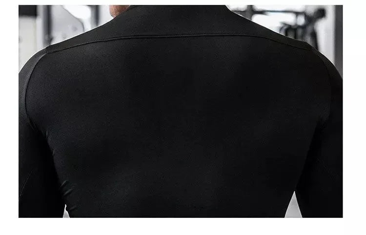 Men's Long Sleeve Gym T-Shirt – Compression Fit, Quick-Dry Training Top