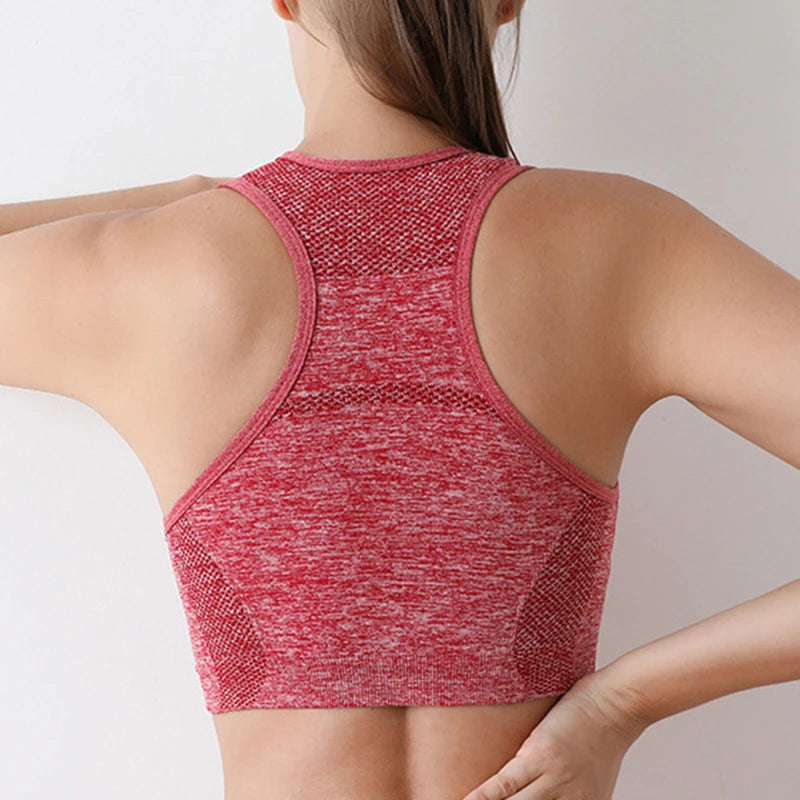 Women’s High Support Sports Bra – Seamless, Quick-Dry Yoga & Gym Wear