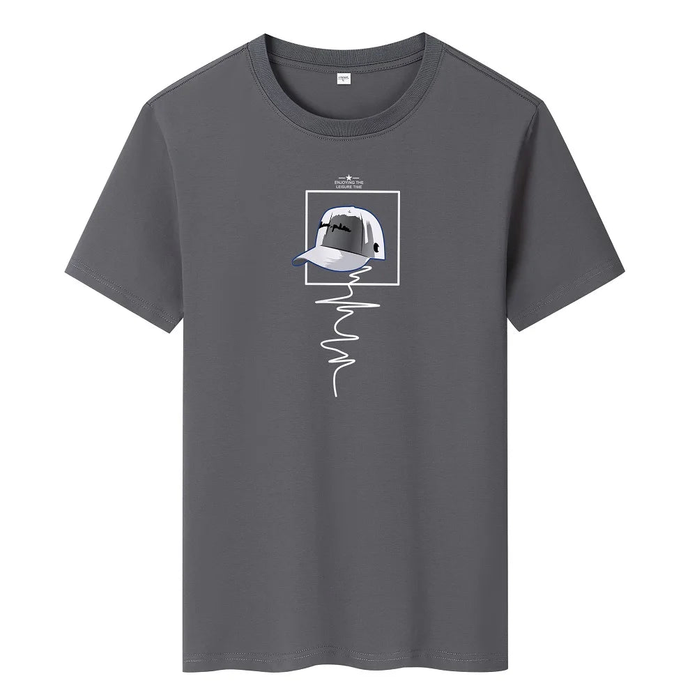 Men's Oversized T-Shirt – Fitness O-Neck Tee in Sizes S–6XL