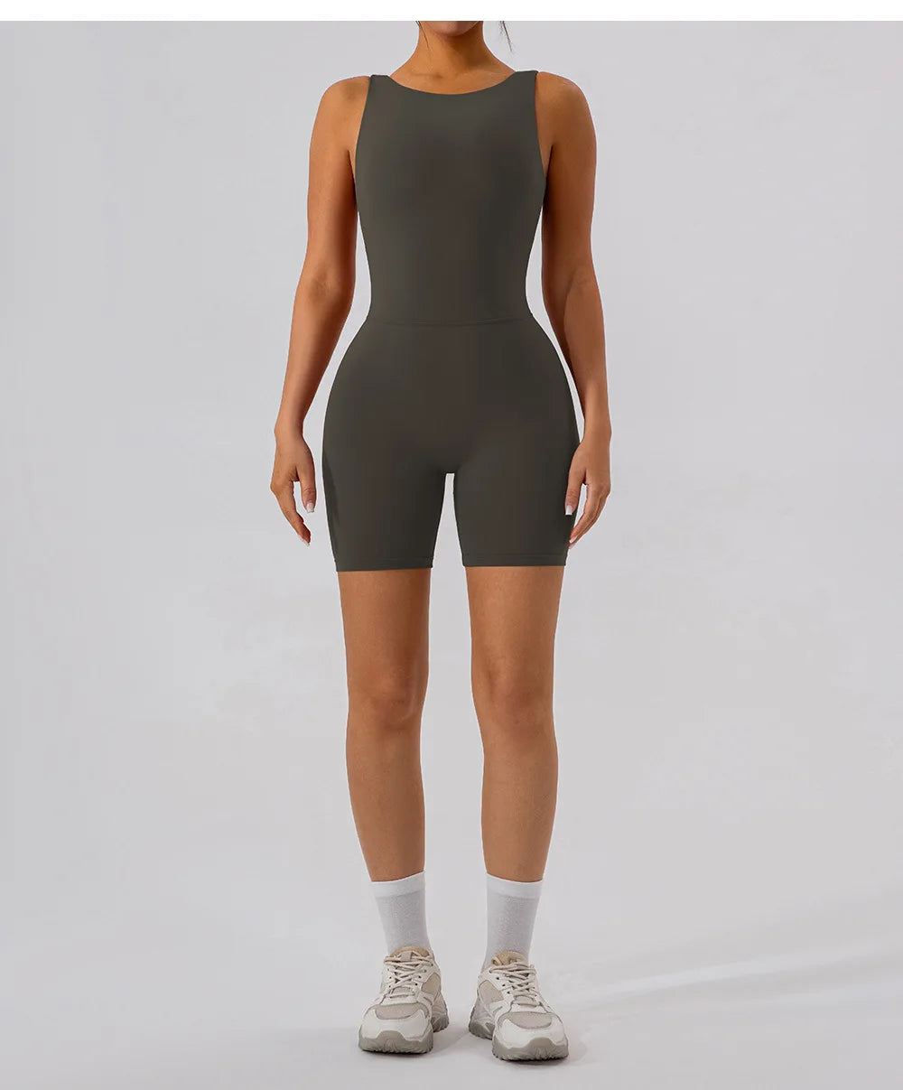 Women's Yoga Jumpsuit – Fitness & Pilates Activewear Set