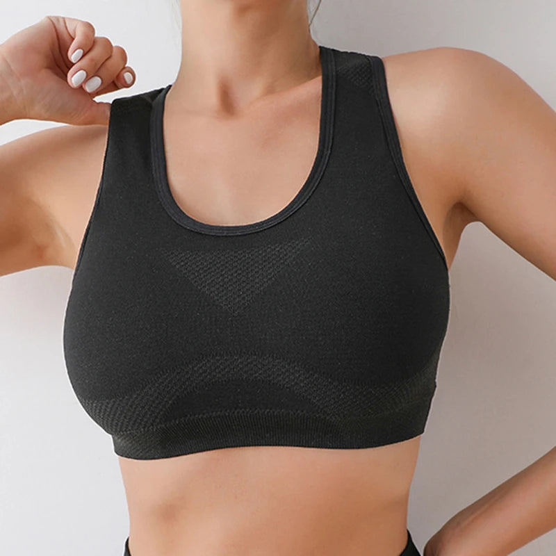 Women’s High Support Sports Bra – Seamless, Quick-Dry Yoga & Gym Wear