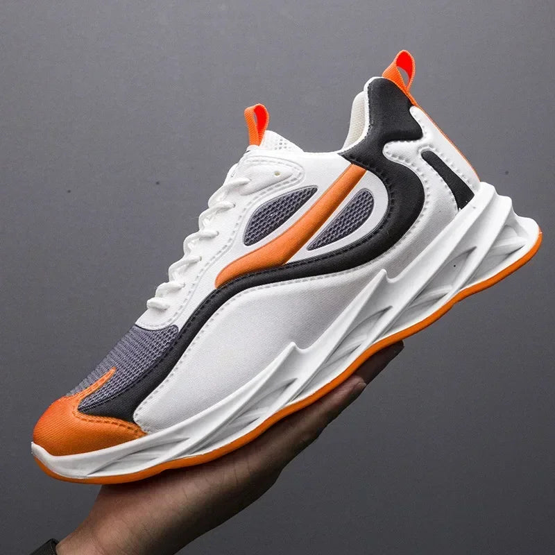 Men's Trendy Sports Shoes – Cushioned, Breathable Running & Walking Sneakers