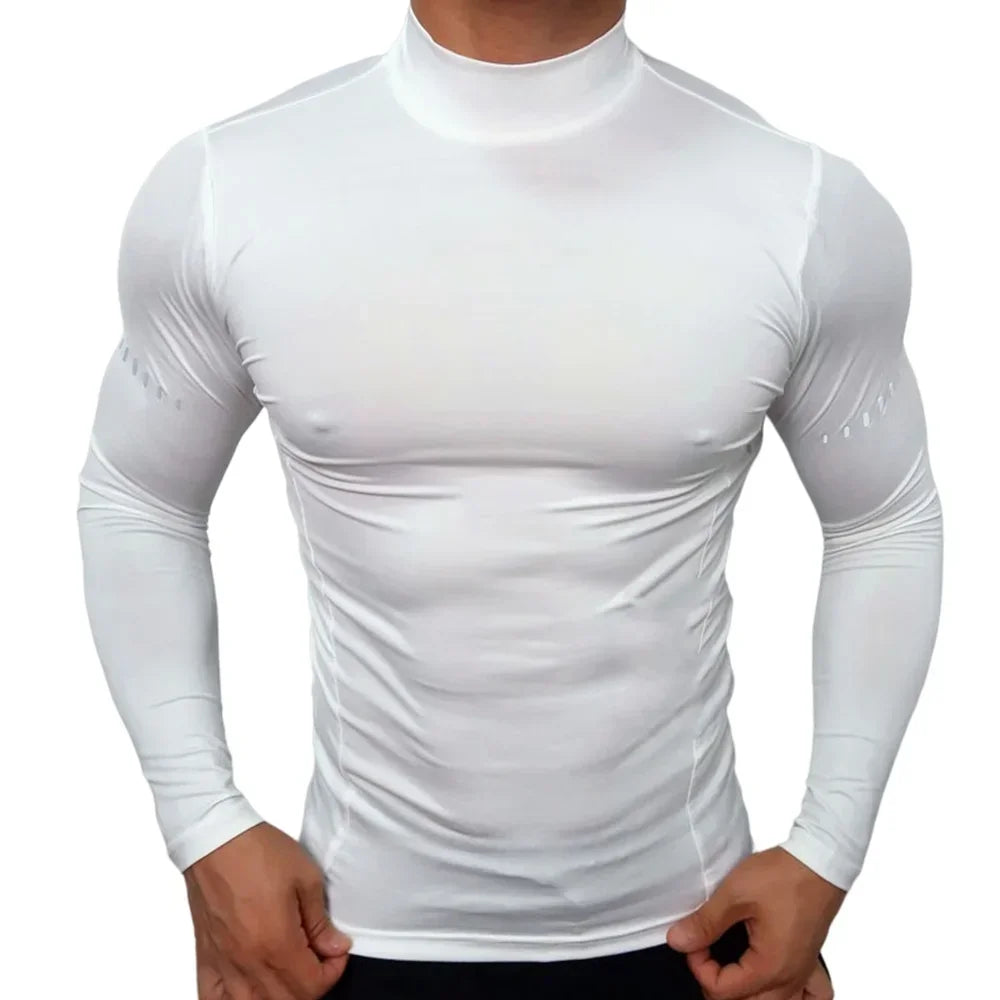 Men's Long Sleeve Gym T-Shirt – Compression Fit, Quick-Dry Training Top