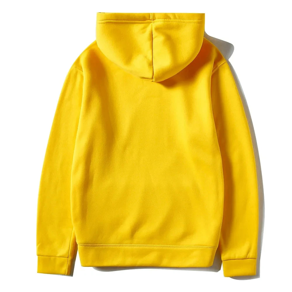 Unisex Casual Hoodie – Solid Color Sweatshirt