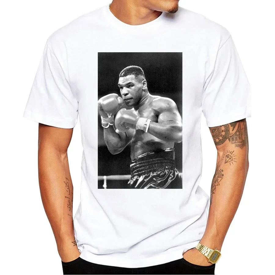 Men's Retro Mike Tyson Boxing T-Shirt – Summer Graphic Tee